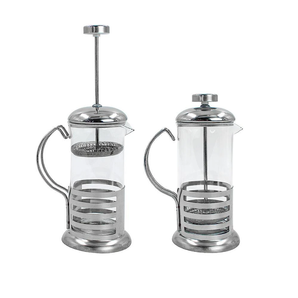 Cafeteira Prensa Francesa Infusor Cremeira Vidro E Aço Inox 350ml Cafe Cha