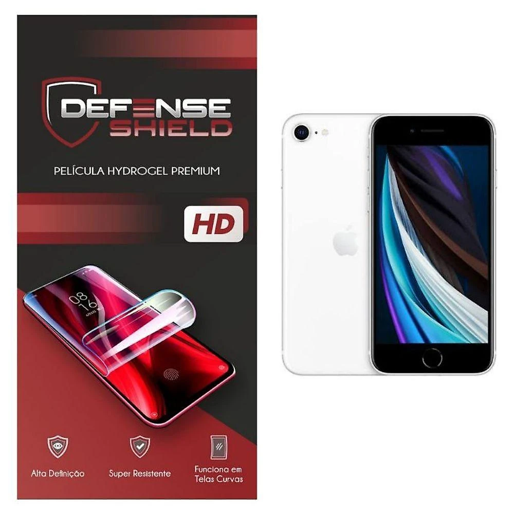 Pelicula Hydrogel Premium Para Iphone Se 2020 Proteção Frontal + Verso Defense Shield