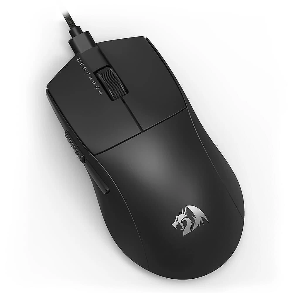 Mouse Gamer Redragon K1ng 1k M724, 12400 DPI, Ambidestro, 1000Hz, USB Tipo-C, Preto - M724