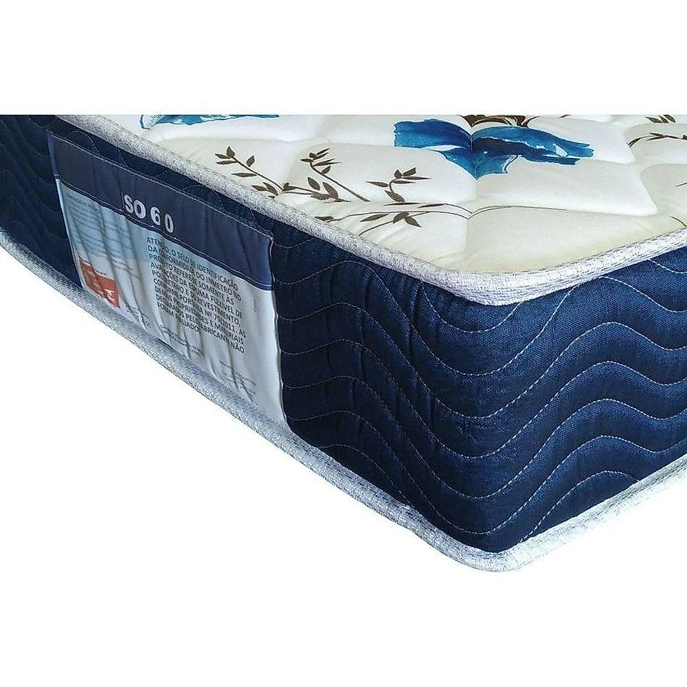 Cama Box Queen: Colchão Ortopédico Ortobom D28 Anatômico Iso 60 + Base Crc Suede Black (158x198)