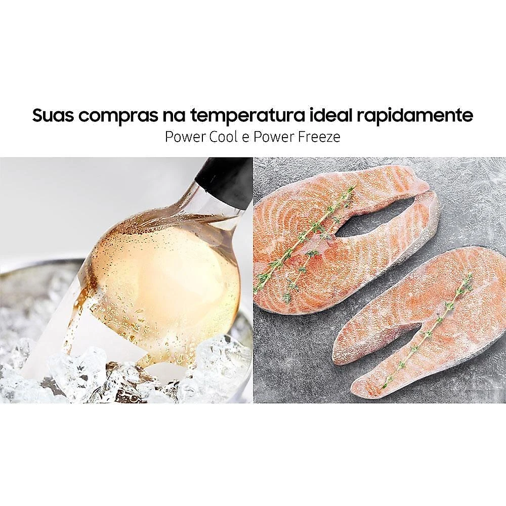 Geladeira samsung side by side digital inverter rs60t5200s9 frost free com all around cooling e spacemax inox look – 602 l 110