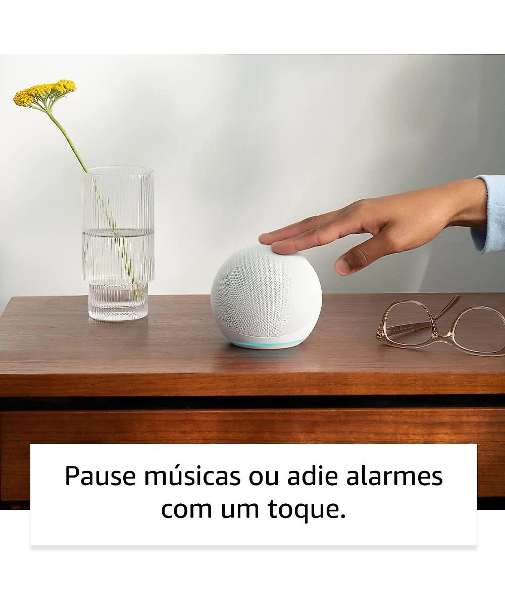 Echo Dot 5ª Geração Amazon Smart Speaker C/Alexa WiFi Bluetooth Preto