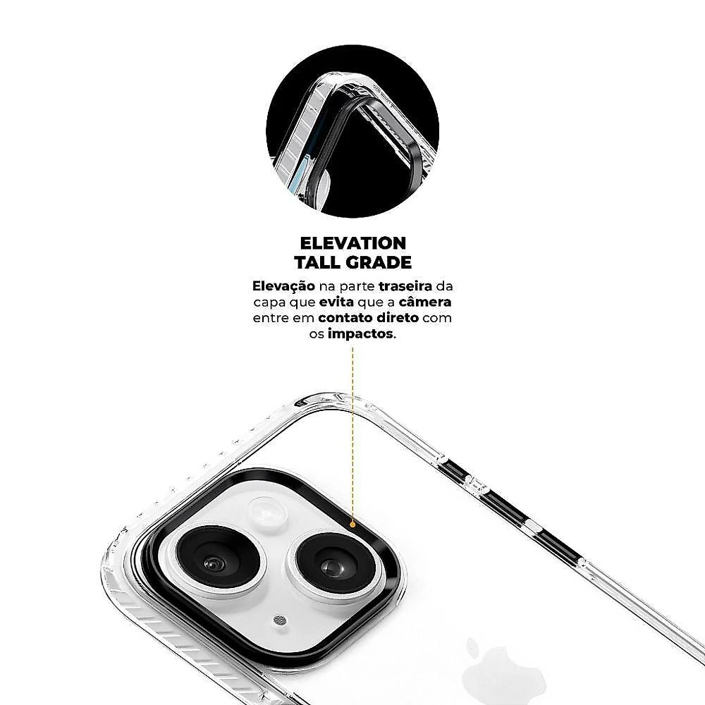 Kit Capa para Iphone e Película Gshield Urus Branca para Iphone 15 com Proteção e Tecnologia HD 1