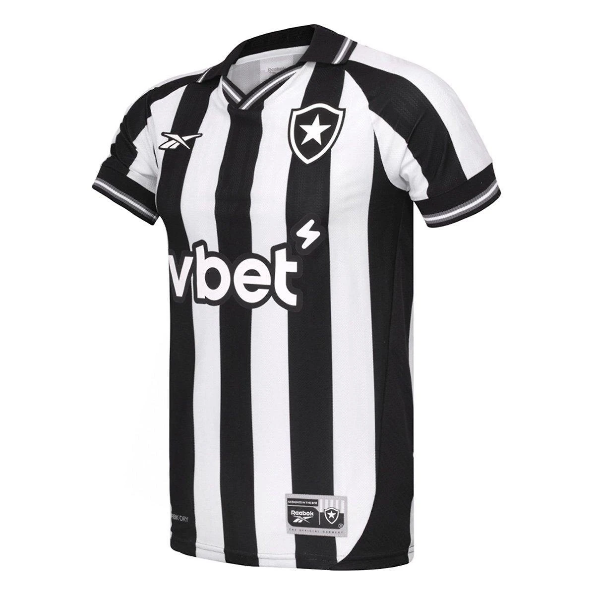 Miniatura Camisa Botafogo I 25/26 s/n Torcedor Reebok Masculina Branco+Preto - EEGG