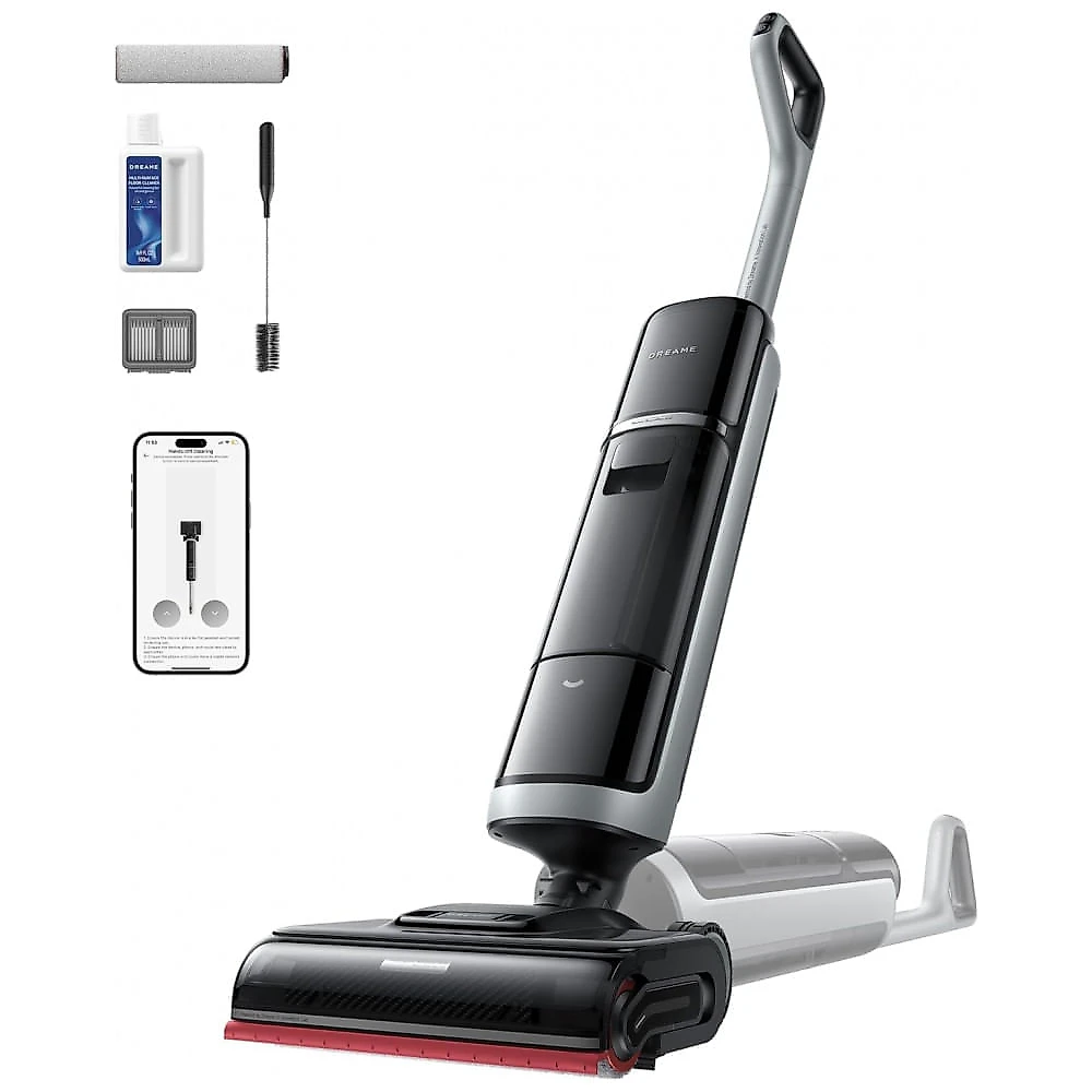 Miniatura Aspirador de Pó DREAME H15 Pro Heat Wet Dry: Limpeza Profunda com Água Quente a 185F e Tecnologia Robótica AI