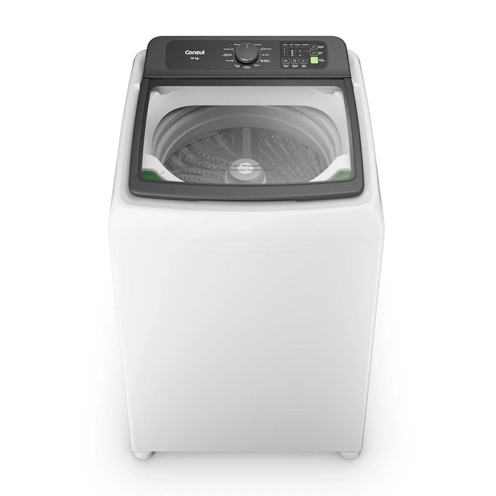 Lavadora de roupas consul 15kg cwn15ab com modo eco - branca