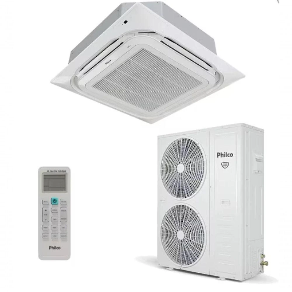 Ar condicionado split cassete philco eco inverter 55000 btu qf 220v pac60000icqfm16