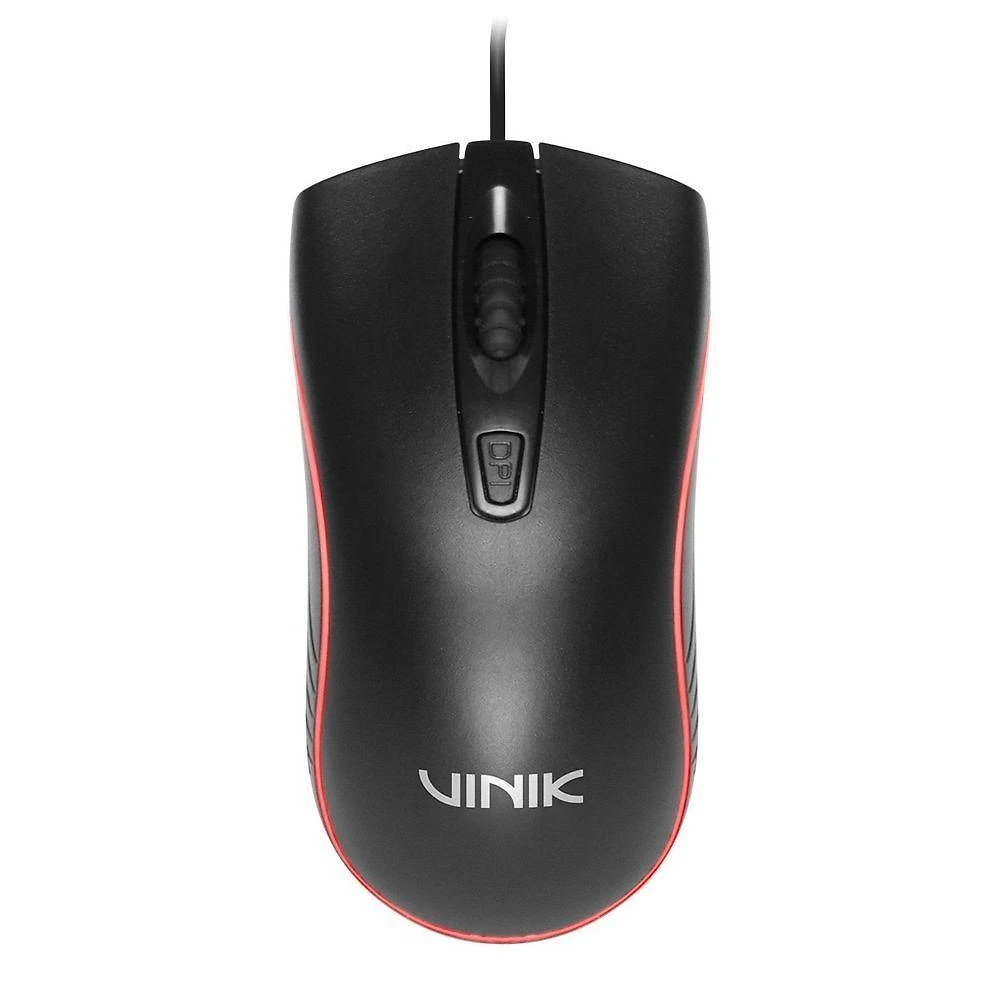 Mouse Gamer Vinik Rickie para PC 1500 DPI Ajustavel Iluminacao RGB Preto