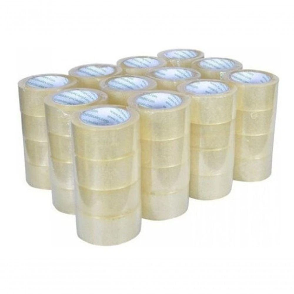 Fita Adesiva para Empacotar Higipack para Caixas e Pacotes 48MM X 100M Kit 15 Rolos Transparente