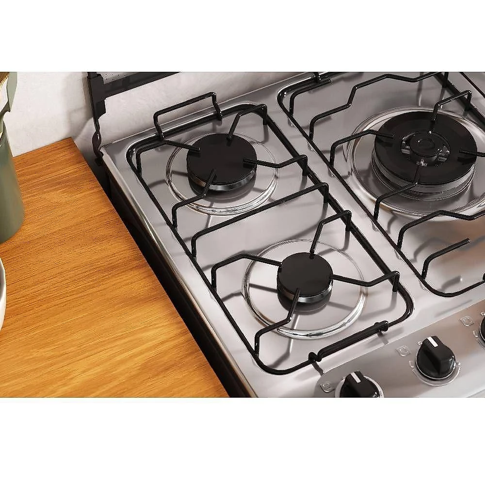 Fogao itatiaia itachef 5 bocas mesa de inox preto tripla chama bivolt (3700000500)