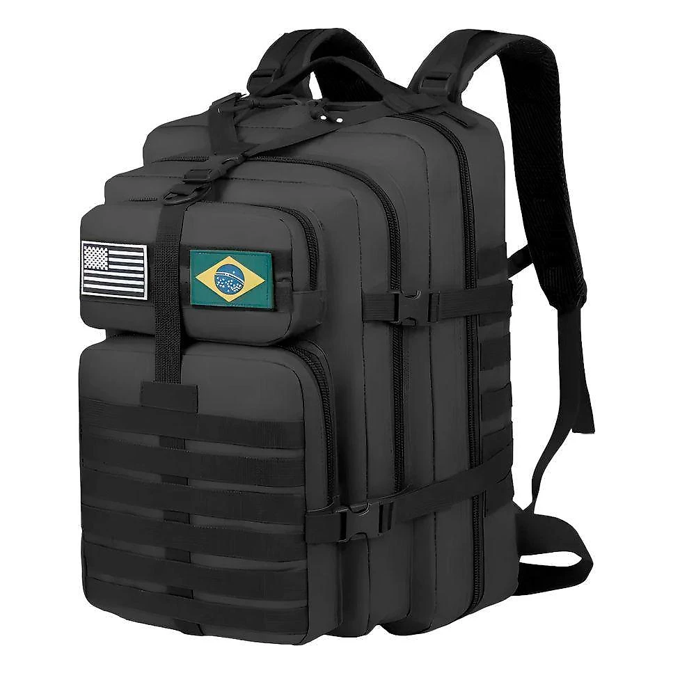 Mochila Militar Tática Outras Marcas 50L em Material Impermeável 45x30x25cm