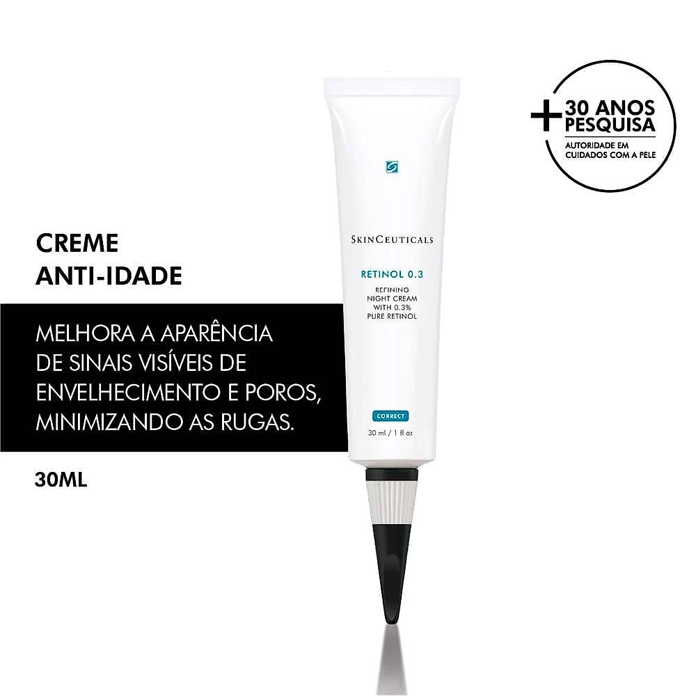 Retinol 0,3 skinceuticals - rejuvenescedor facial 30ml