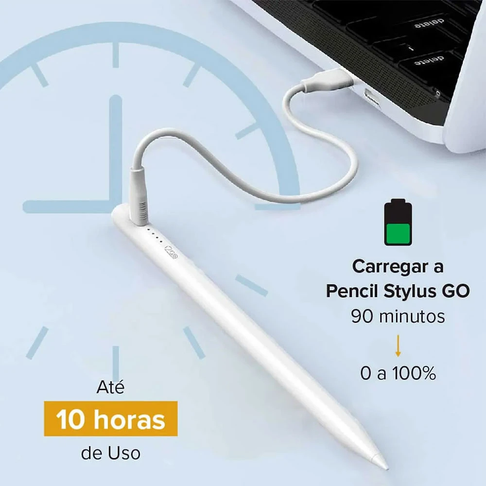 Caneta Pencil Stylus GO Para IPad E IPad Pro Branca I2GO Branca
