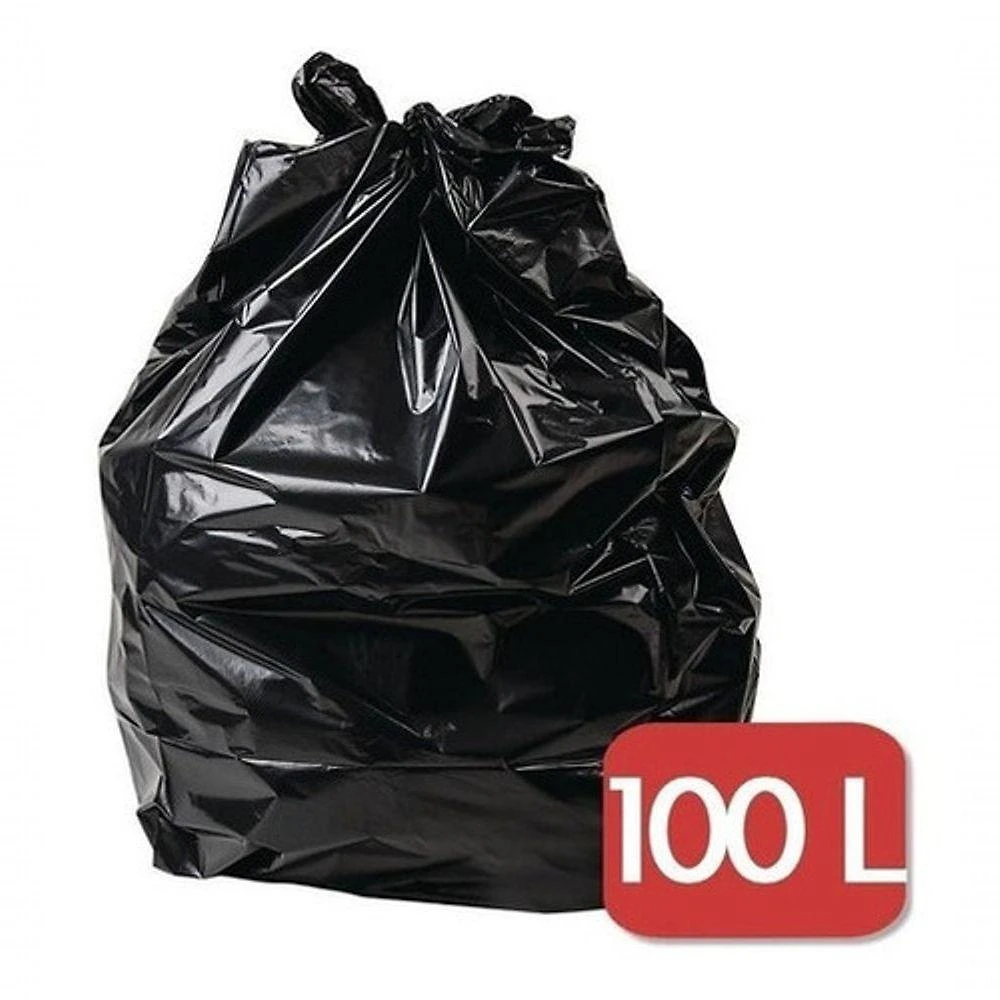 Saco para Lixo 100 Litros Intermediário Preto 100L Uso Doméstico e Comercial Higipack
