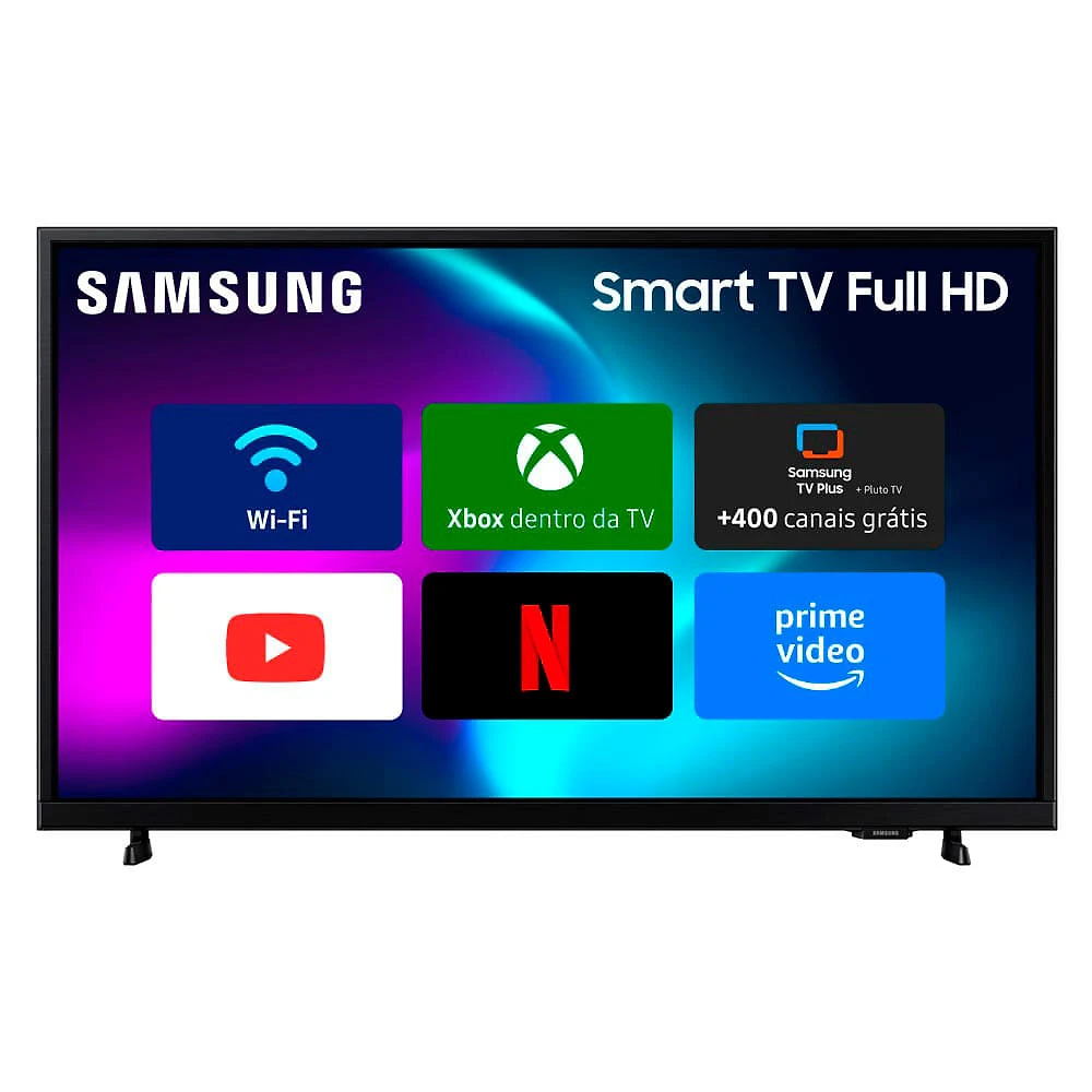 Smart TV LED 43" Full HD Samsung Tizen F6000 Preta Bivolt