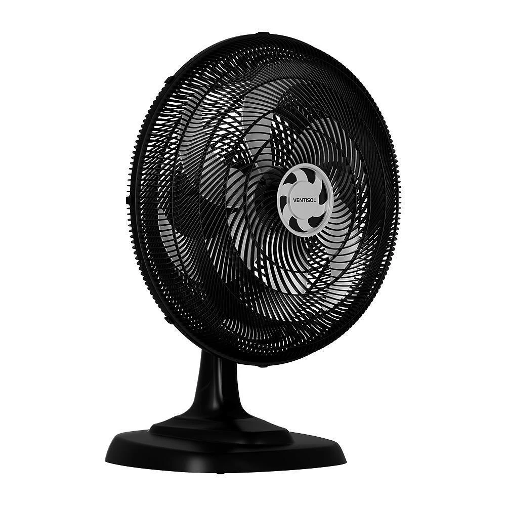 Ventilador de Mesa Ventisol 135W 50CM 6 Pás Preto Turbo 6 220V