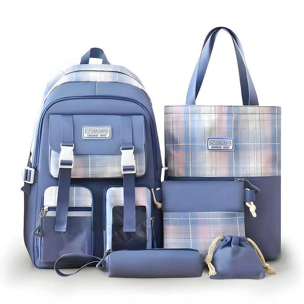 Conjunto de Mochila e Acessórios Utimix em Nylon com Mochila Grande Bolsa de Ombro e Bolsa
