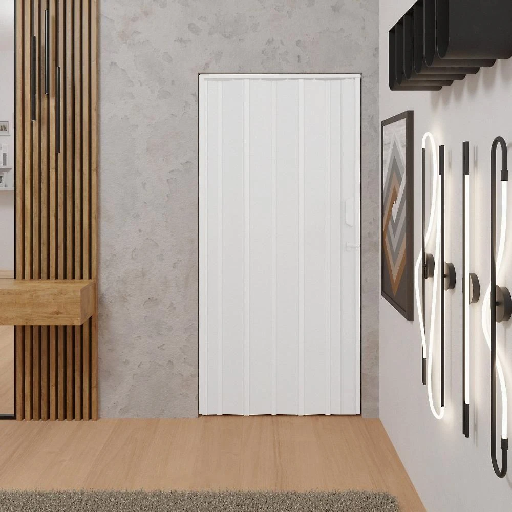 Porta Sanfonada De Pvc 105x210cm Bariri - Tk