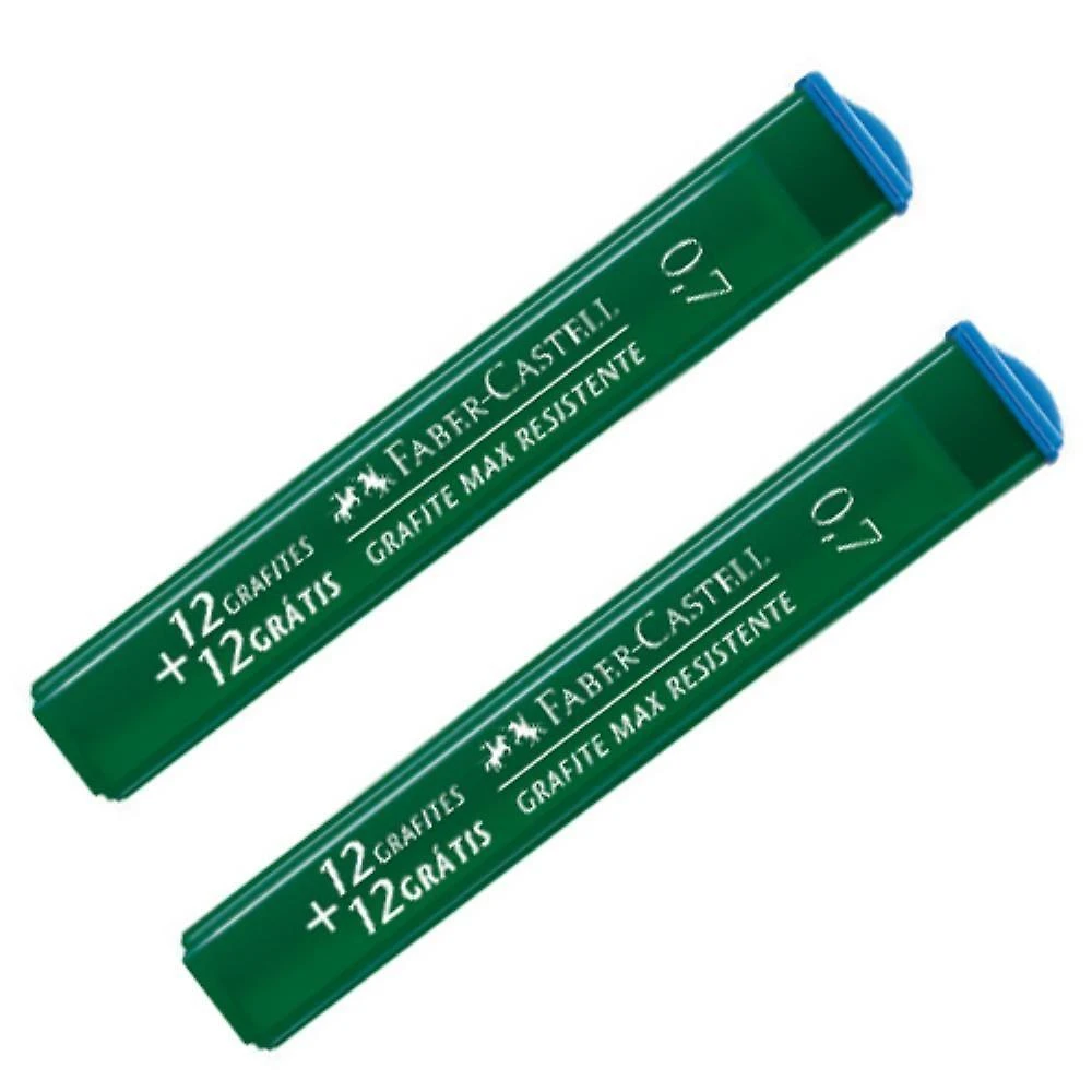 Grafite Faber-Castell Polymer 2B 0.7MM 12 Tubos com 24 Unidades