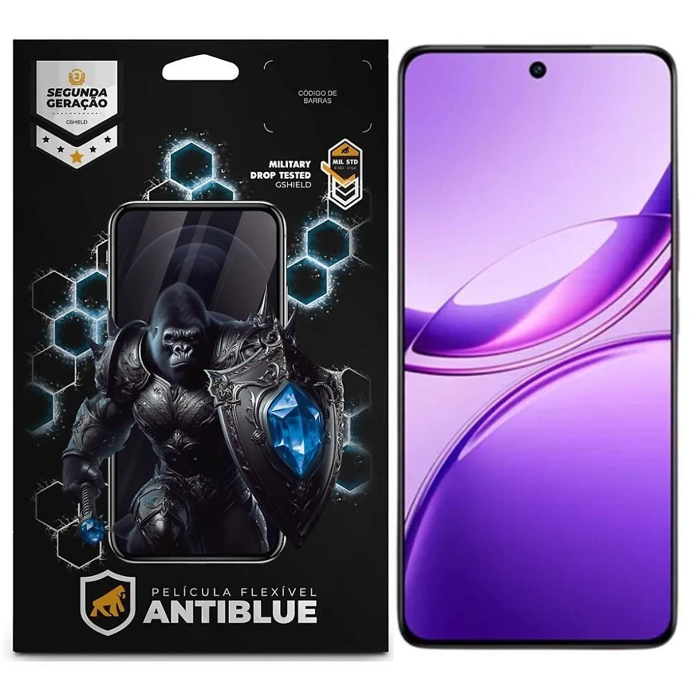 Película para Celular Gshield Jovi V50 Lite 5G Antiblue com Bloqueio de 99% da Luz Azul UV