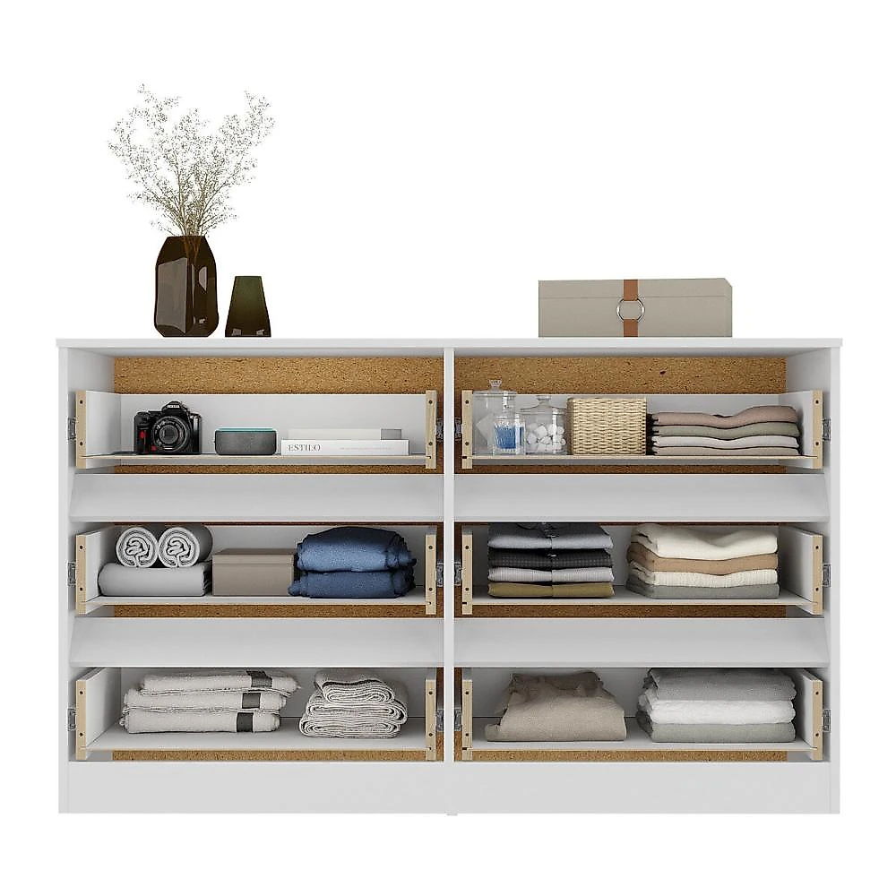 Miniatura Cômoda com 6 Gavetas 120cm Multimóveis MP4396 Branco