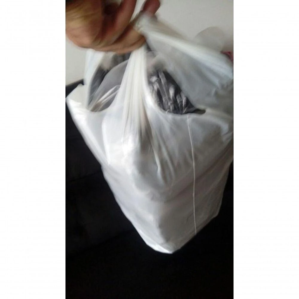 Sacola Plástica 5 kg para Mercados Grossa e Resistente Branca Higipack