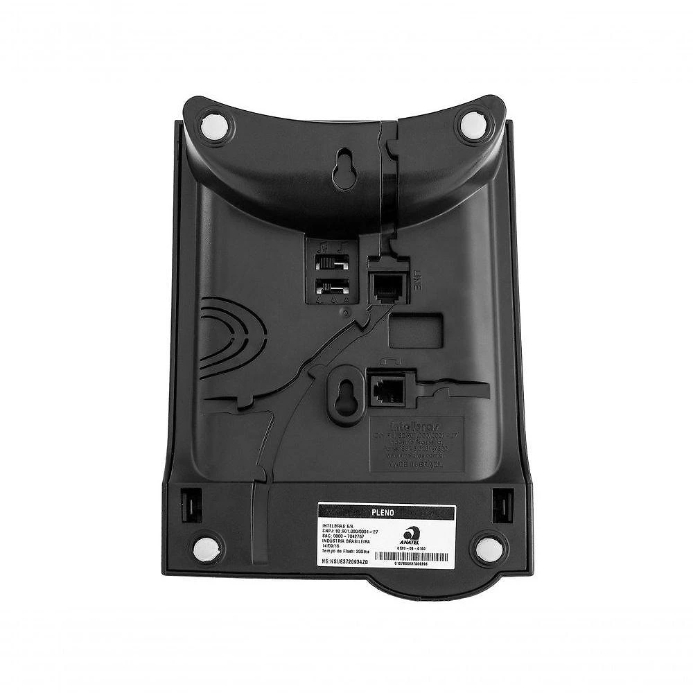 Telefone com Fio Pleno Intelbras Flash Rediscar Mudo Preto 4080051