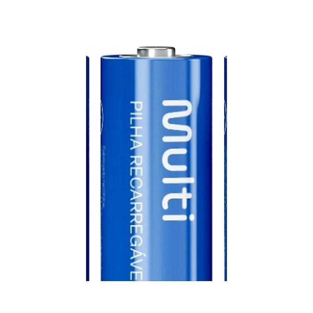 Pilha Recarregável AA Multi Cb052 2500mAh 1,2V Pack com 4 Unidades