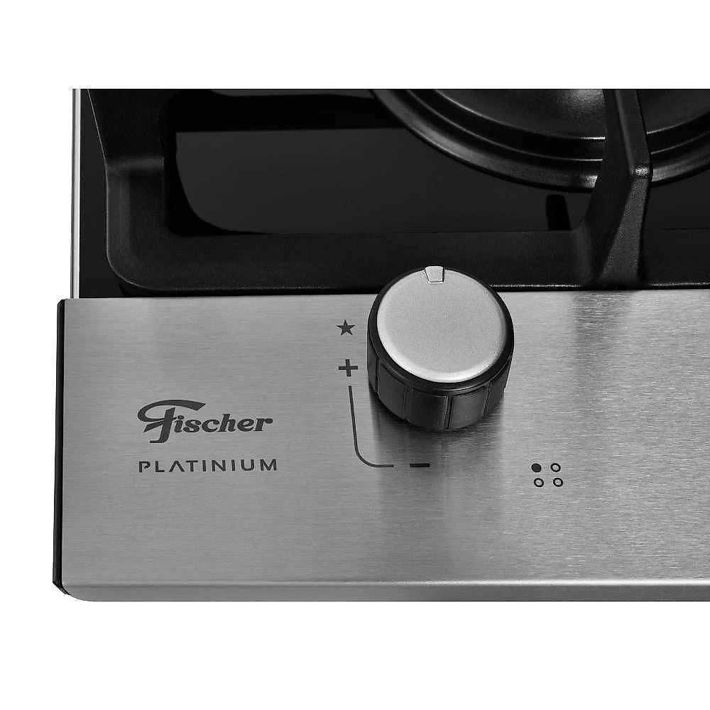 Cooktop fischer platinium 4 bocas vidro preto bivolt 33800-92121