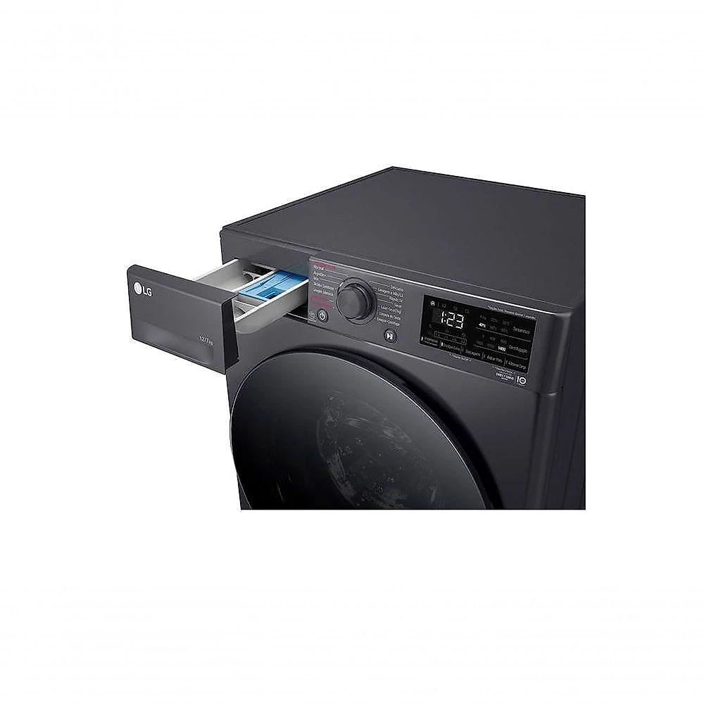 Lava e Seca Smart LG VC5 12kg Titanium Com Inteligência Artificial AIDD CV3012MC5 110V
