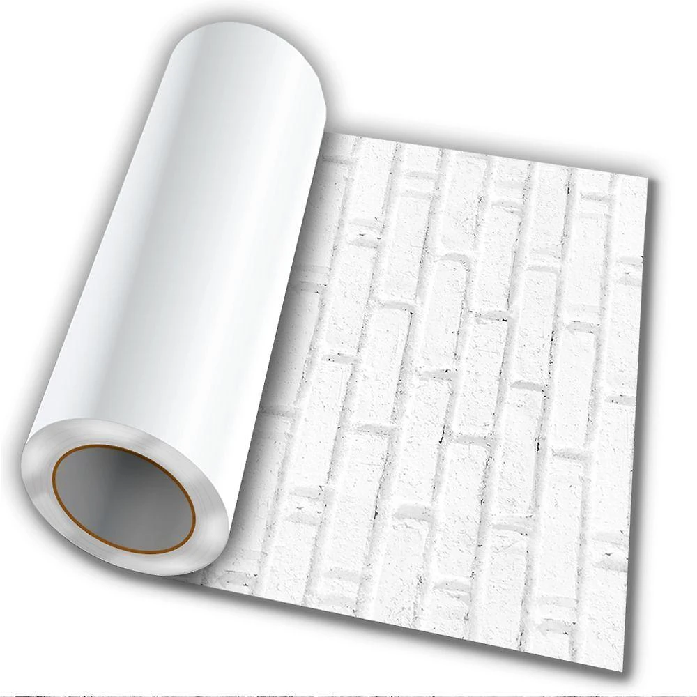 Adesivo Autocolante Tijolo Branco 50Cmx50Cm Modelo 5