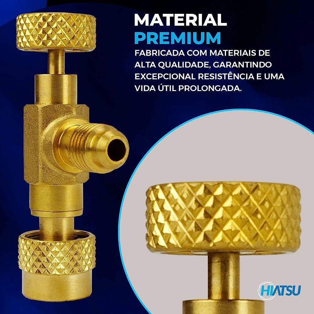 Válvula Acionadora Schrader 1-4 X 5-16 Gáses R410, R32 Fsvh-2 - Hiatsu Único