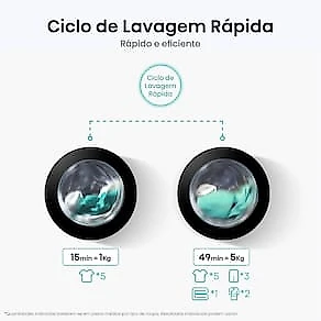 Lava e Seca Hisense WD1i11 11kg Lava e 7kg Seca Branca Inverter 1400 RPM 110V