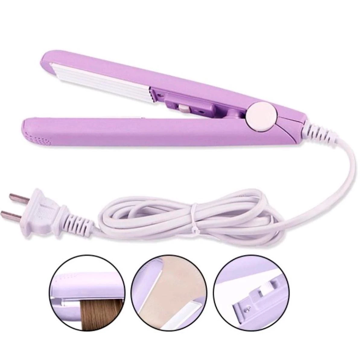 Miniatura Mini Chapinha Prancha Alisadora De Cabelo Bivolt