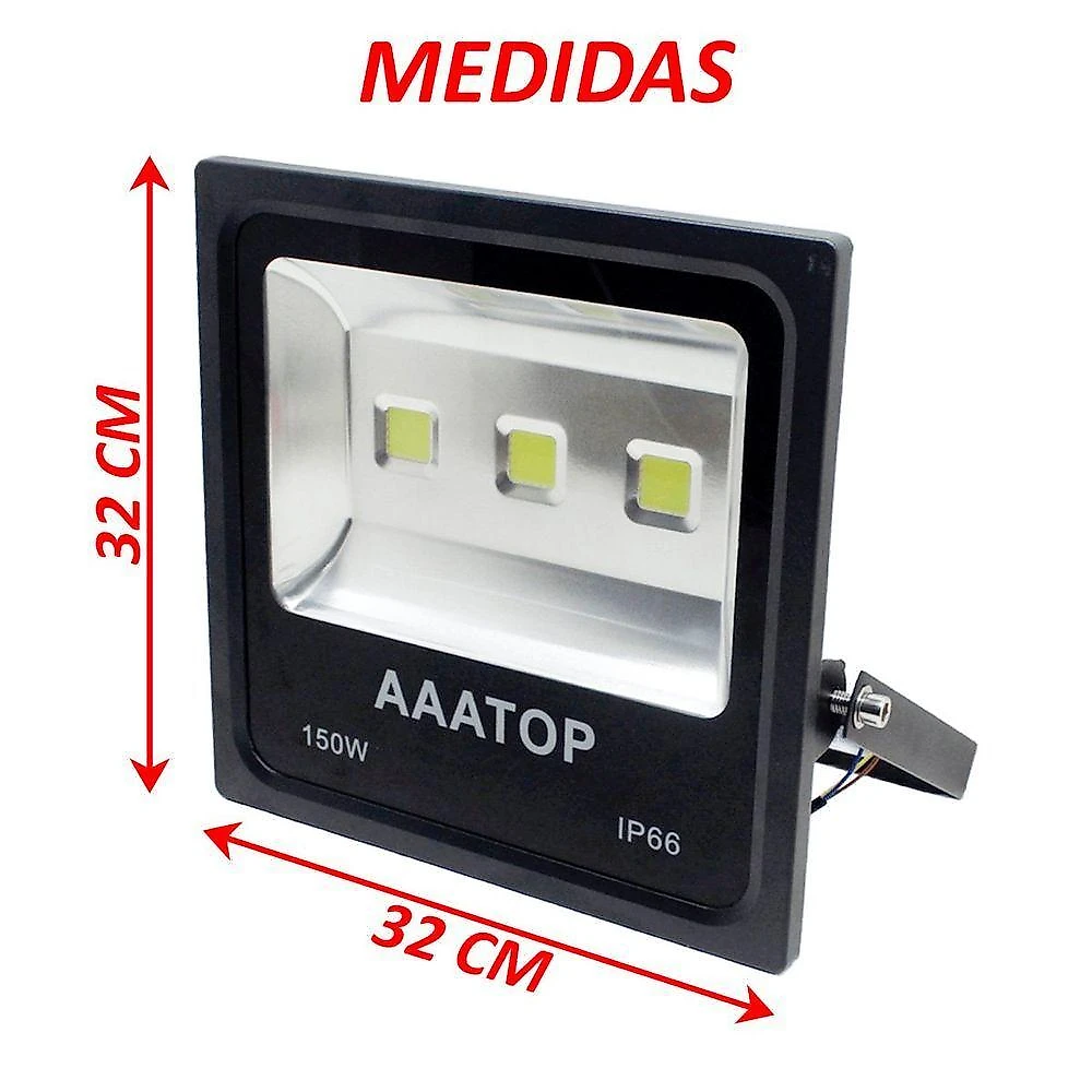 Kit 6 Refletor LED Modelo Jardim com Proteção IP66 150W para Área Externa Branco webcontinental-7893377705301