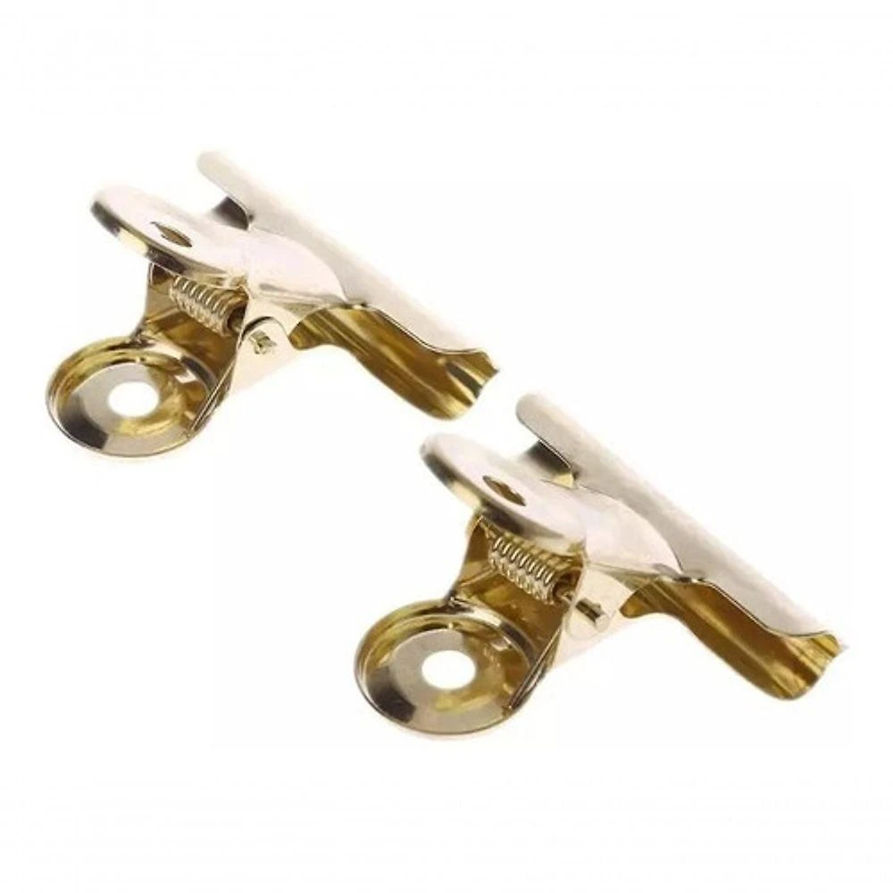 Presilhas Curvatura C Dourada Unhas Fibra Gel Porcelana 12Un