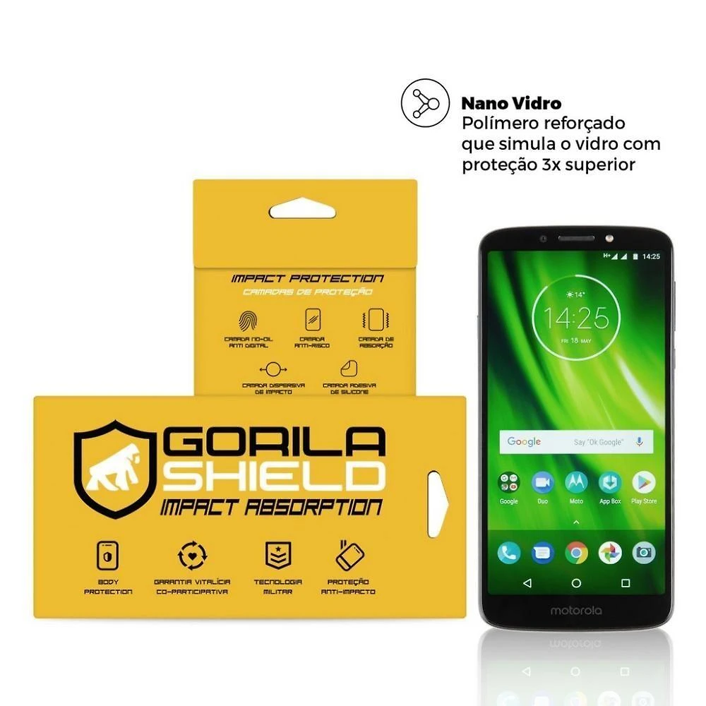 Película De Nano Vidro Para Motorola Moto G6 - Gorila Shield