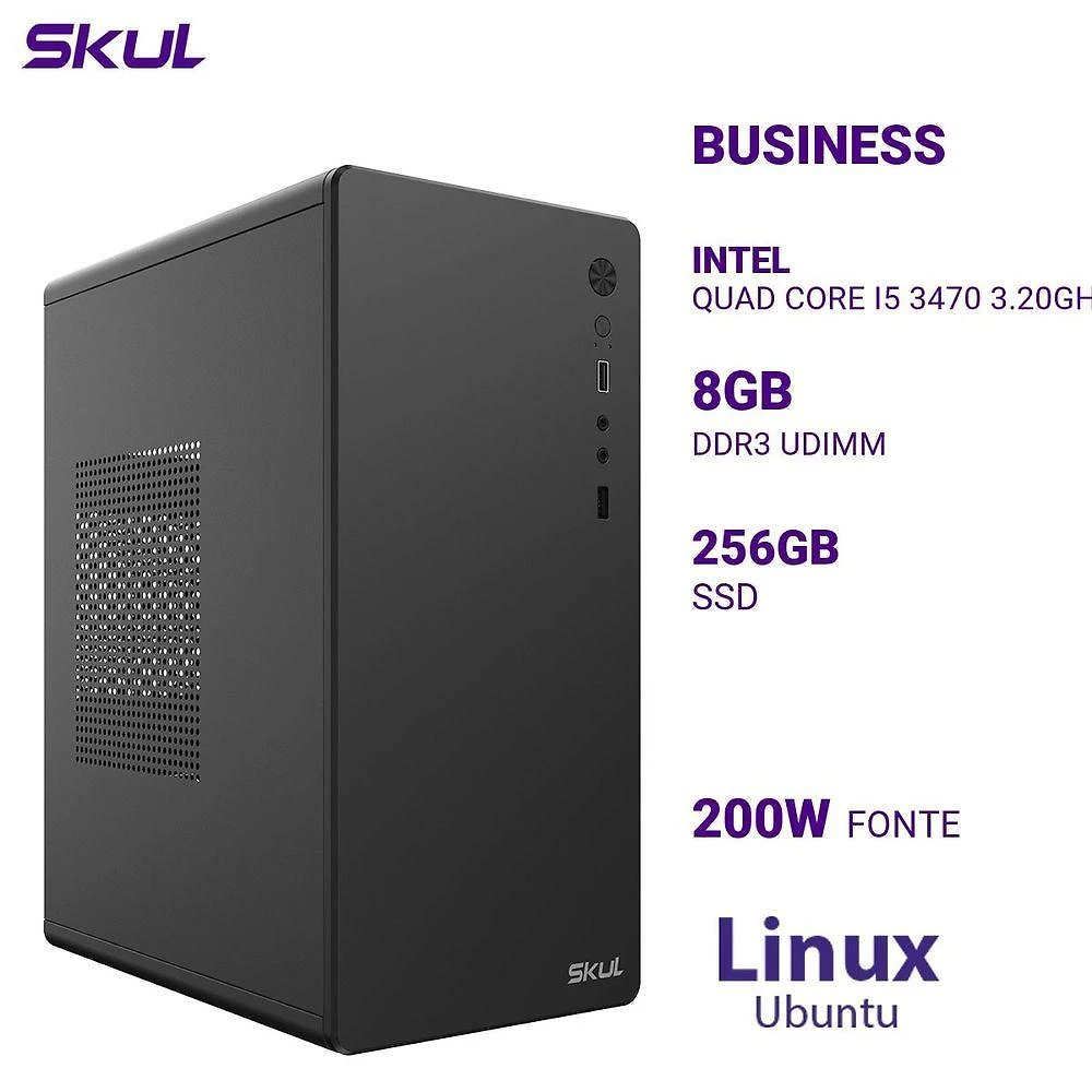 Computador B500 Intel Core I5 3470 3.20GHZ 8GB DDR3 SSD 2 para Uso Doméstico e Escritório