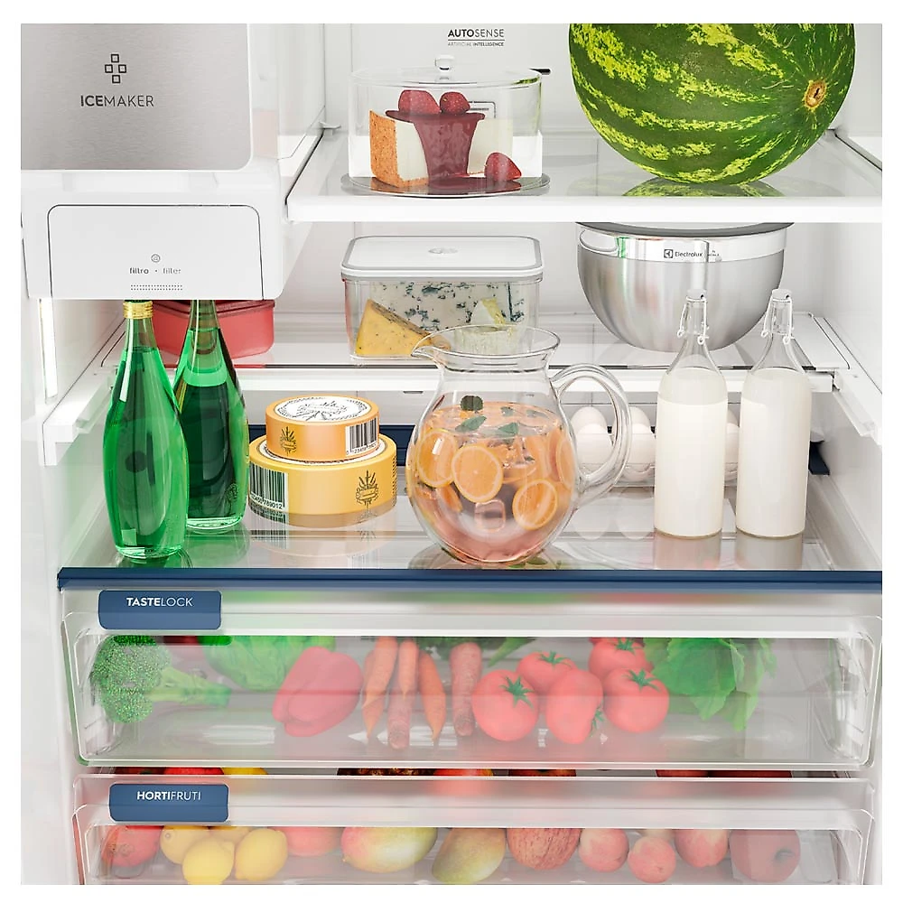 Refrigerador French Door Pro Series Electrolux de 04 Portas Frost Free com 541 Litros FlexiSpace Black - IQ8IB 110