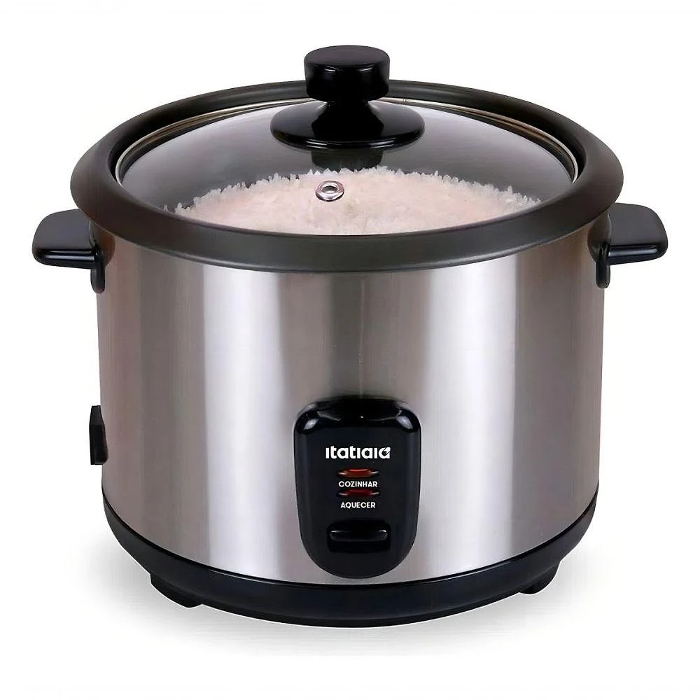 Panela de Arroz Elétrica Midi 1,5L 500W com Revestimento Antiaderente e Função Manter 110V