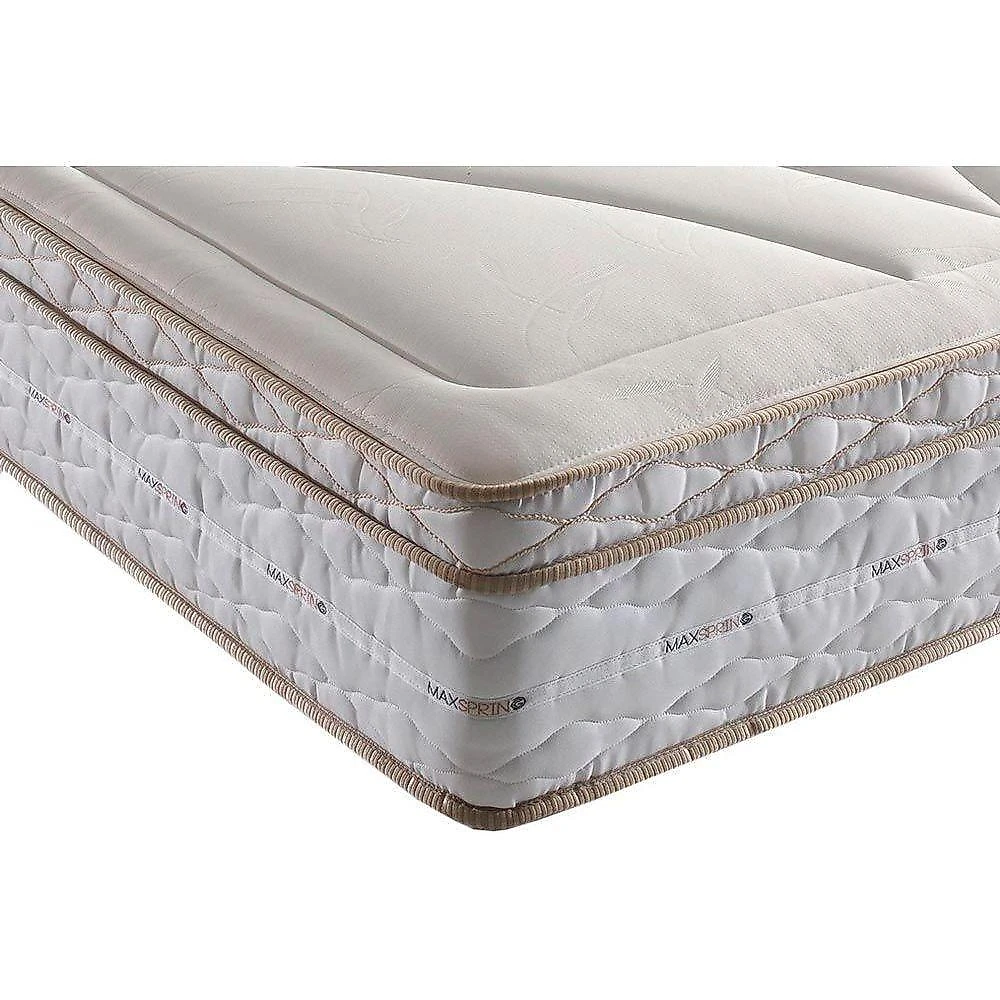 Cama Box com Colchão Solteiro Suede Brown One Face Molas Ensacadas Euro Pillow Marrom Herval