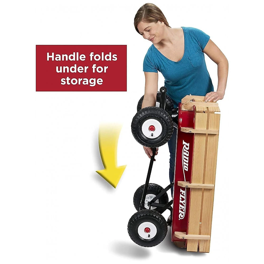 Carrinho de Passeio Radio Flyer para Crianças, Carrinho de Mão, Carrinho de Praia, Carrinhos com Rodas, Brinquedos Externos para Crianças de 1,5 Anos
