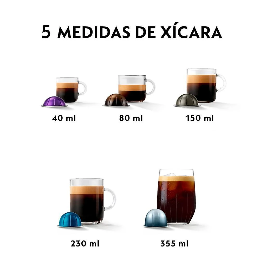 Cafeteira Nespresso Vertuo POP Preta para Café Espresso Manual - GCV2BR 110