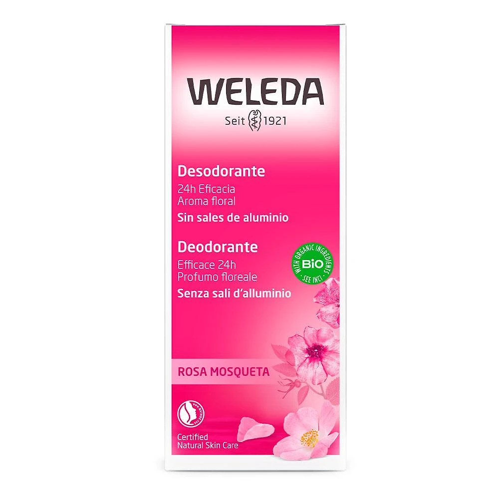 Desodorante  weleda - rosa mosqueta
