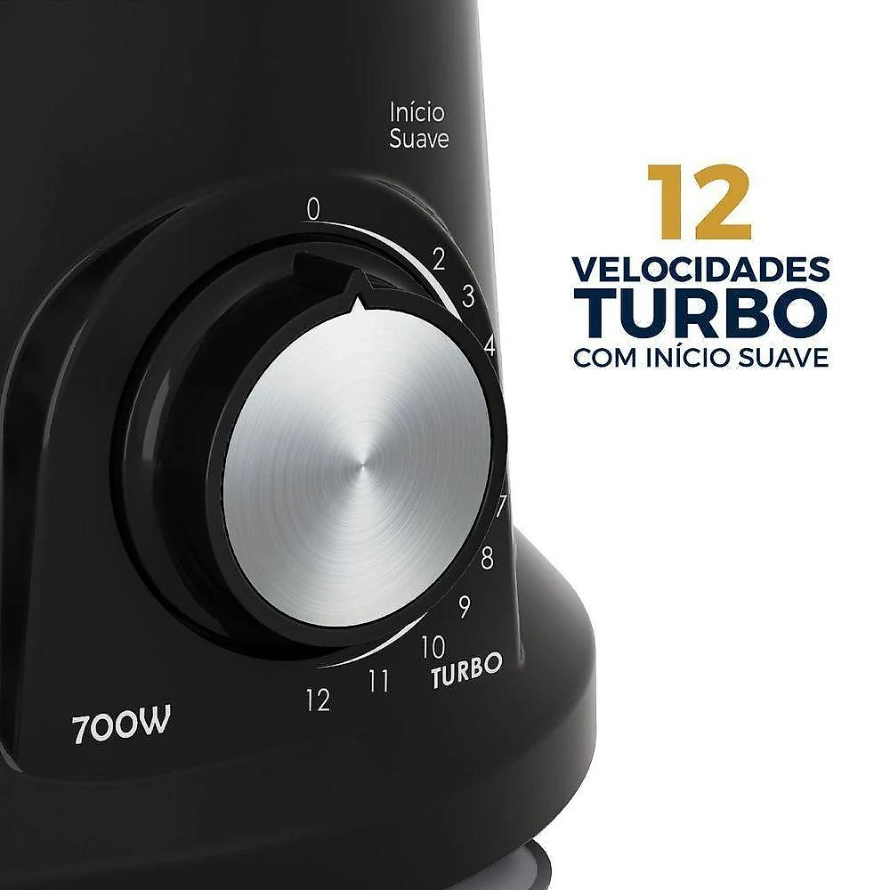 Batedeira planetária britânia bbp70a 4l 700w 12 velocidades preto 110v