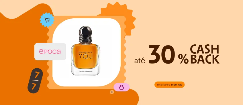 Epoca até 30% de cashback