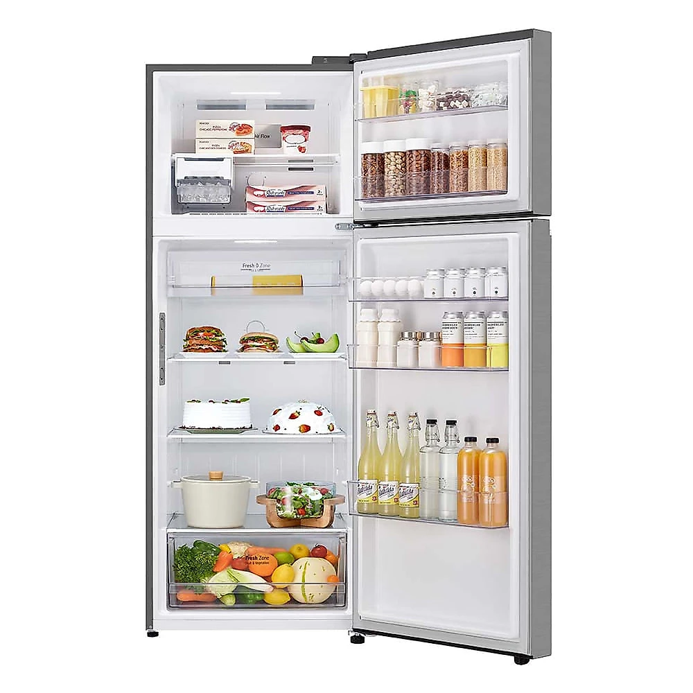 Geladeira LG Frost Free Inverter 461L Duplex Look GN-B452PFF Inox - 110V