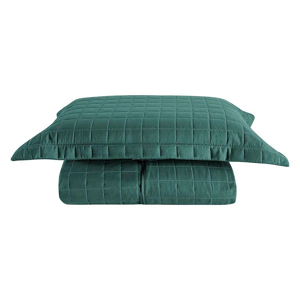 Kit Cobre Leito Ravena Solteiro 2 Peças 100% Poliéster Micropercal 300 Fios Matelado Verde Clara Luz