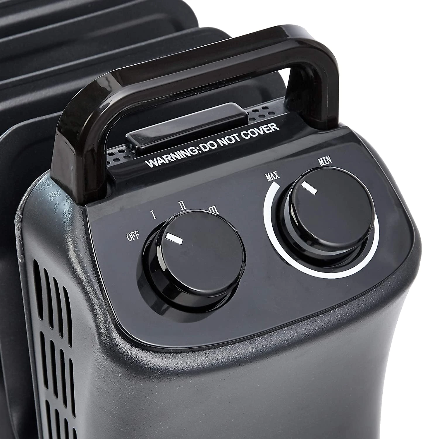 AMZ Basics Aquecedor Elétrico Portátil com Controle de T emperatura 1500W110V Preto