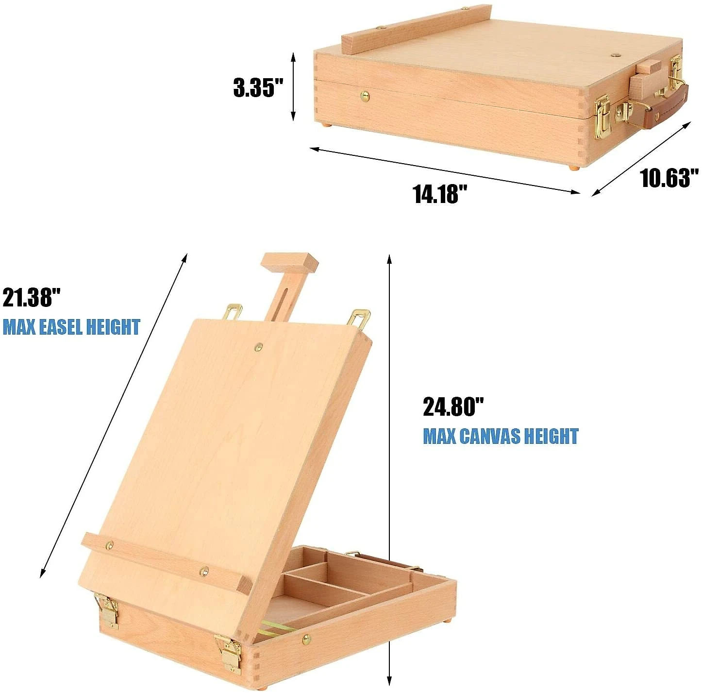 Kuyal Kit de Pintura Conjunto Artístico com 45 Peças Inclui 1 8 Tintas